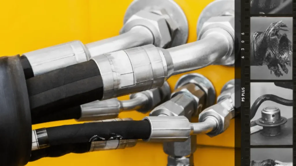 risks of pinched hydraulic hoses