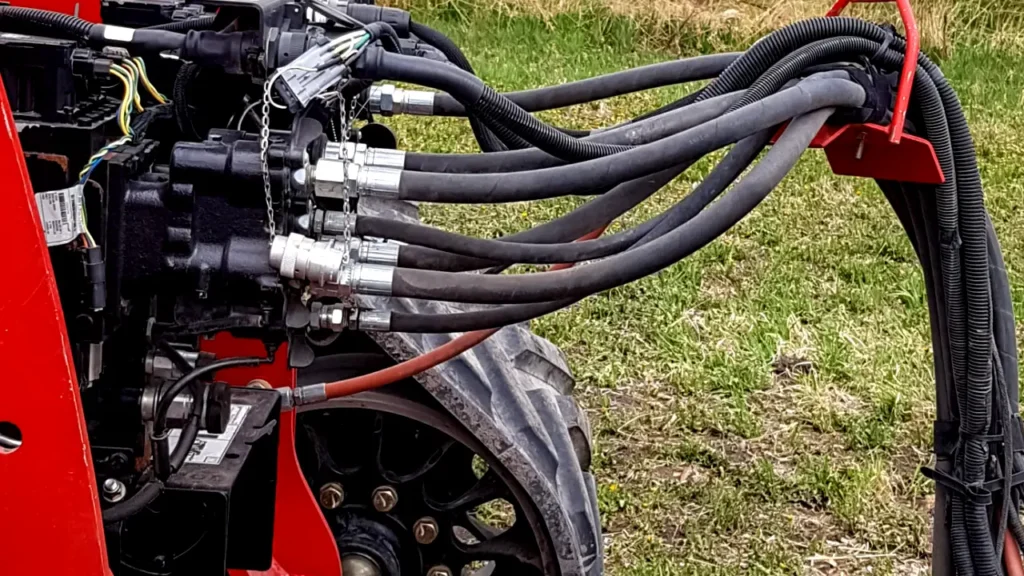 custom hydraulic hose holder