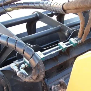 how to keep hydraulic hoses from getting pinched