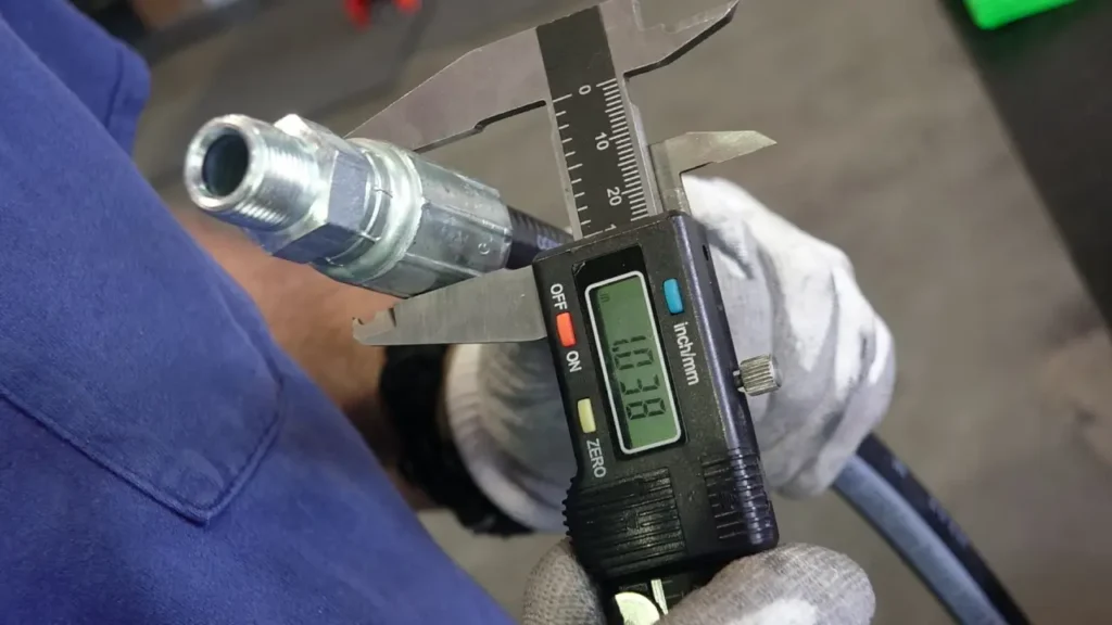 how to measure hydraulic hose