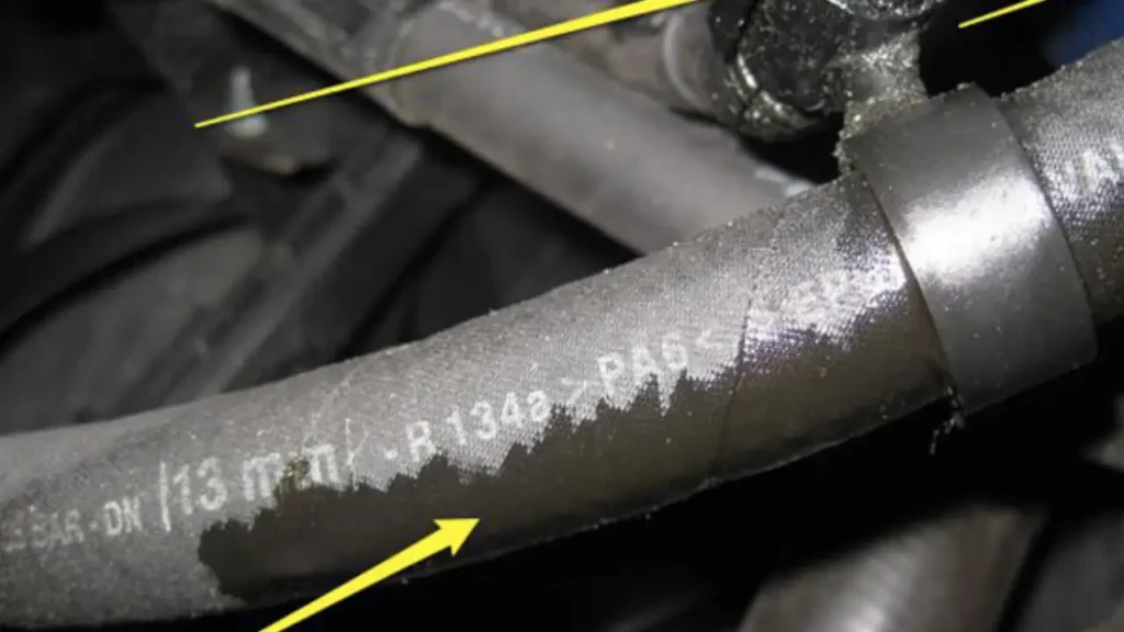 how to repair a leaking hydraulic hose