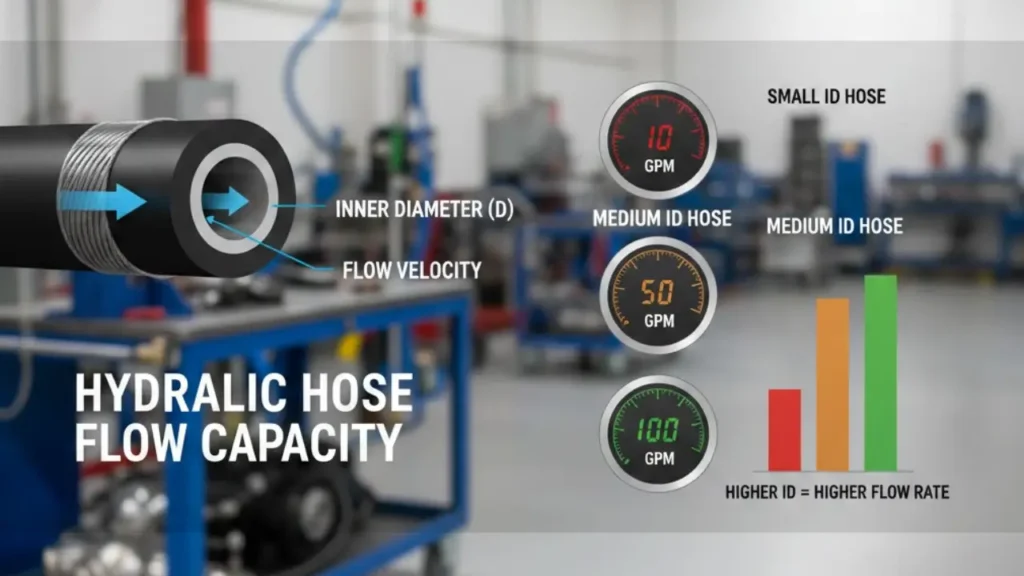 hydraulic hose flow capacity