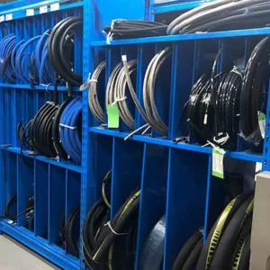 hydraulic hose storage