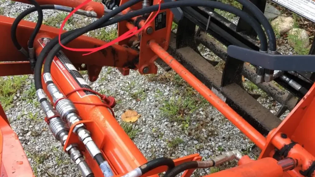 pinched hydraulic hoses