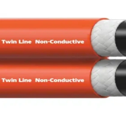 14 Orange Non Conductive Twin Line Thermoplastic Hydraulic Hose