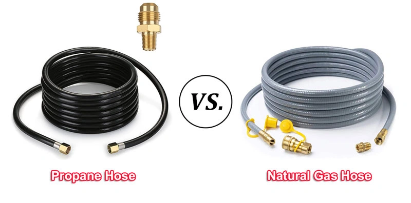 Can you use a natural gas hose for propane