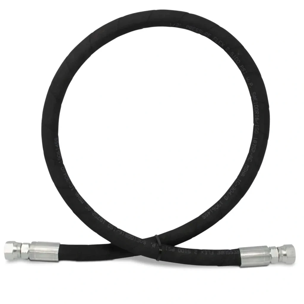 4000 psi Rubber 2 Wire Hydraulic Hose
