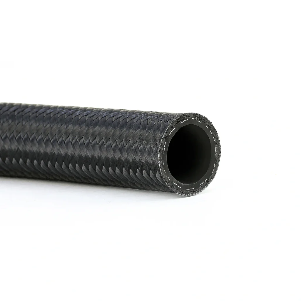 Black Braided Rubber Hose