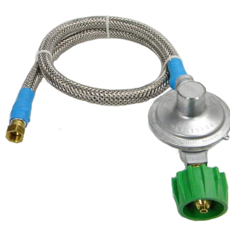 Low Pressure High Volume Regulator Assembly with Stainless Steel Overbraid