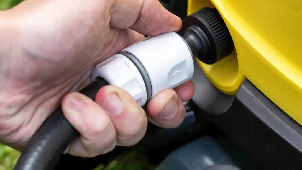 how to connect garden hose to pressure washer