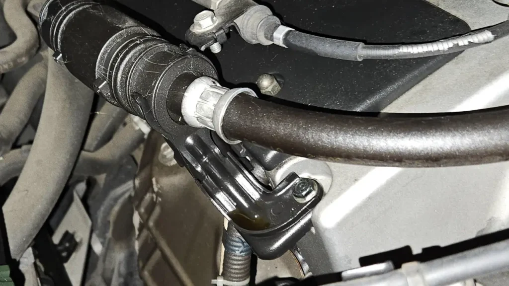 how to fix a leaky power steering hose