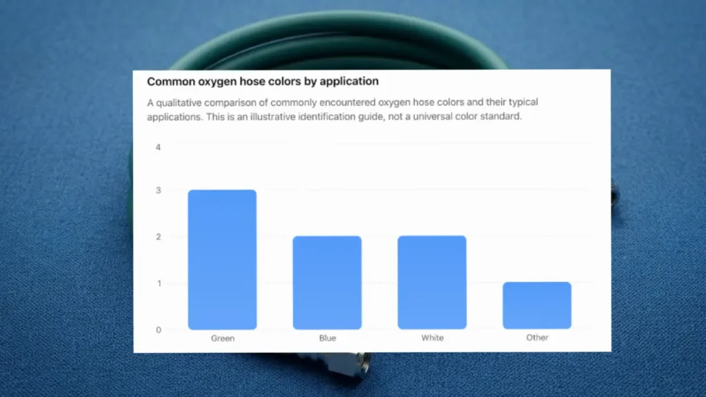 oxygen hose colors by application