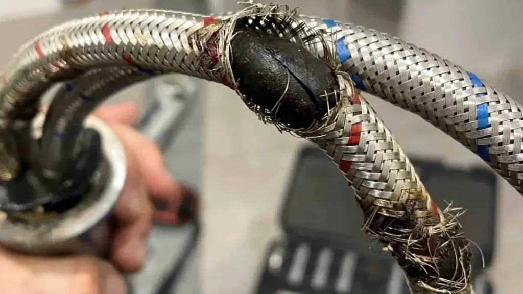 repair the bad braided rubber hoses
