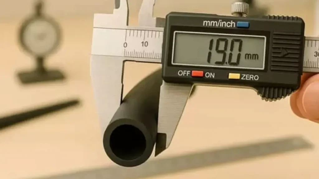 how do you measure rubber hoses