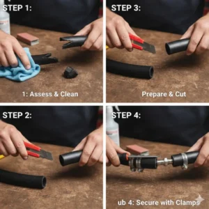 how to seal rubber hoses