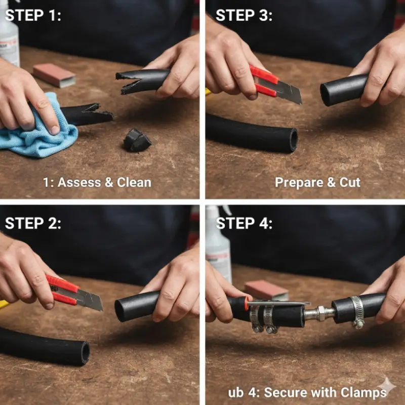 how to seal rubber hoses