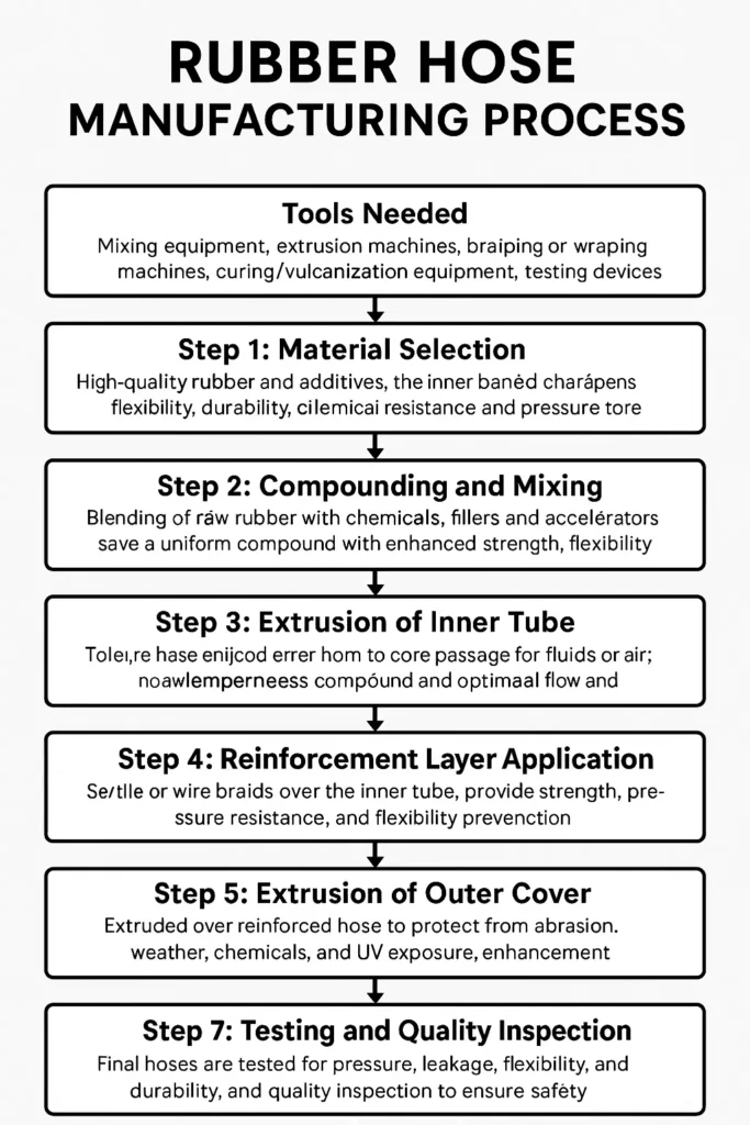 the rubber hose manufacturing process