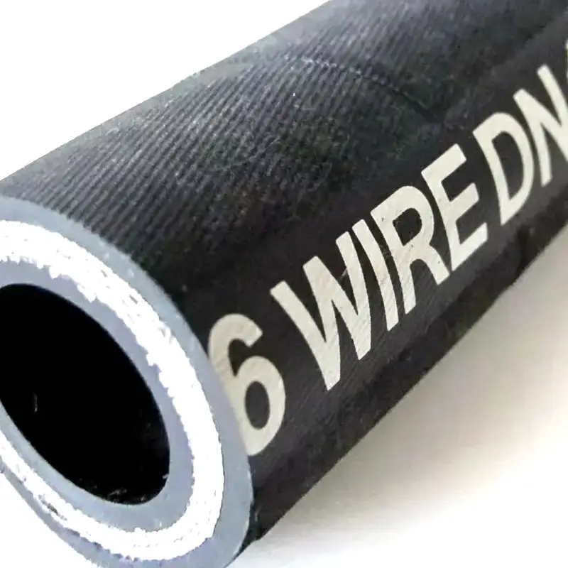 6 wire hydraulic rubber hose