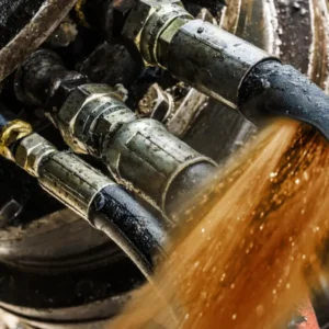 how to relieve pressure in hydraulic hose