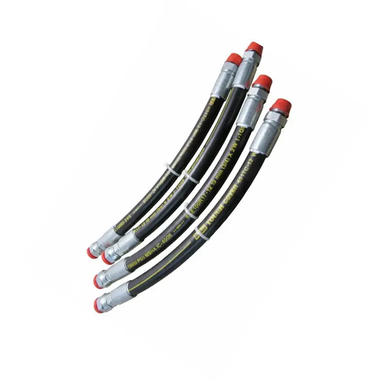 hydraulic return hose with fittings