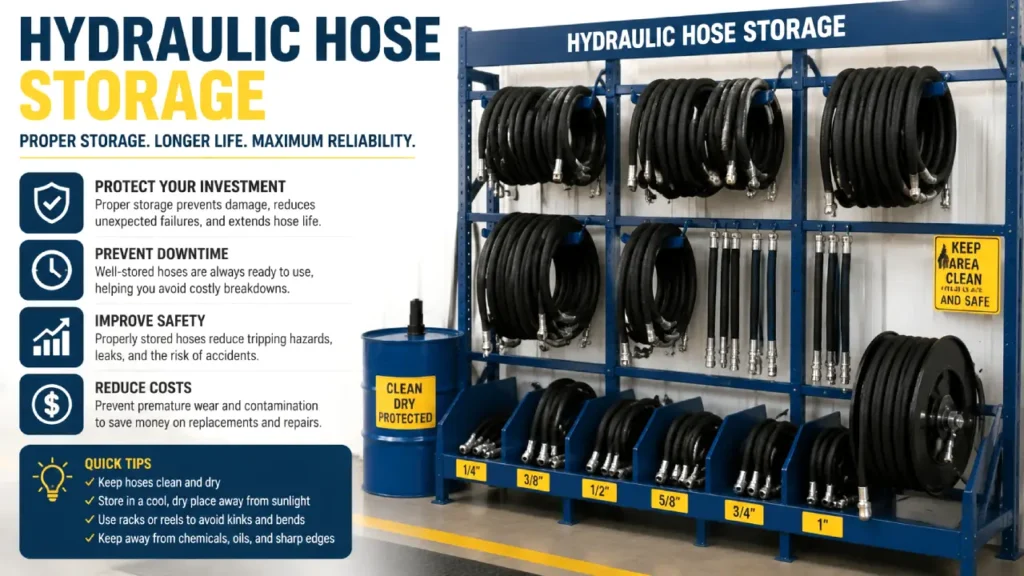 tips for hydraulic hose storage