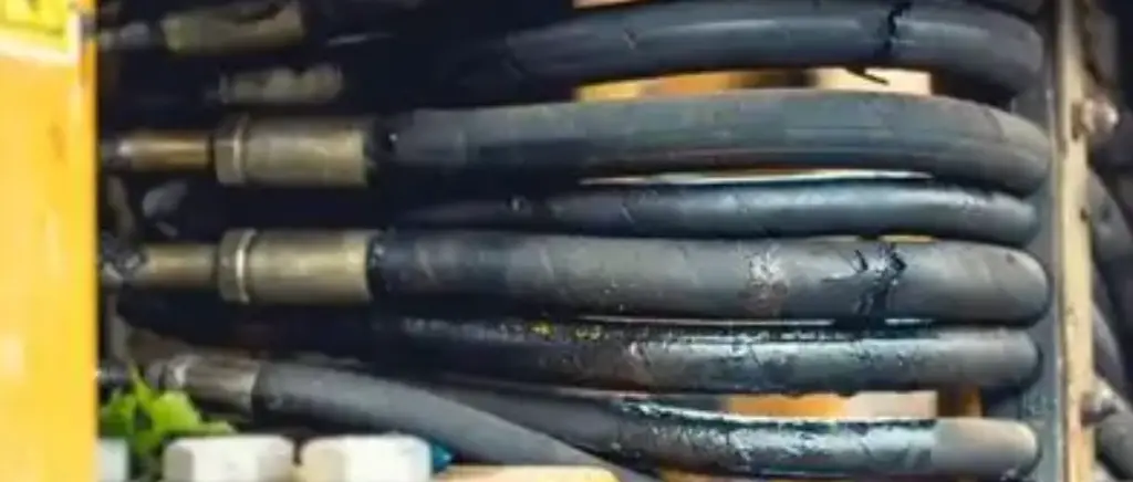 hydraulic hose swelling prevention
