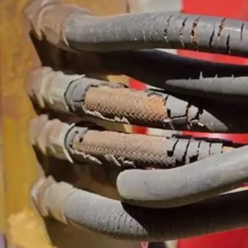 hydraulic hose swelling