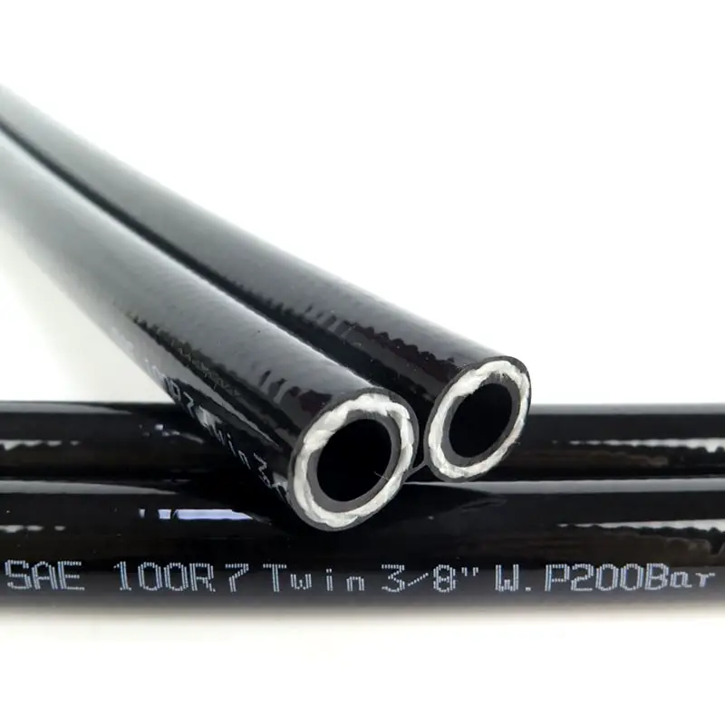 100r7 twin hydraulic hoses