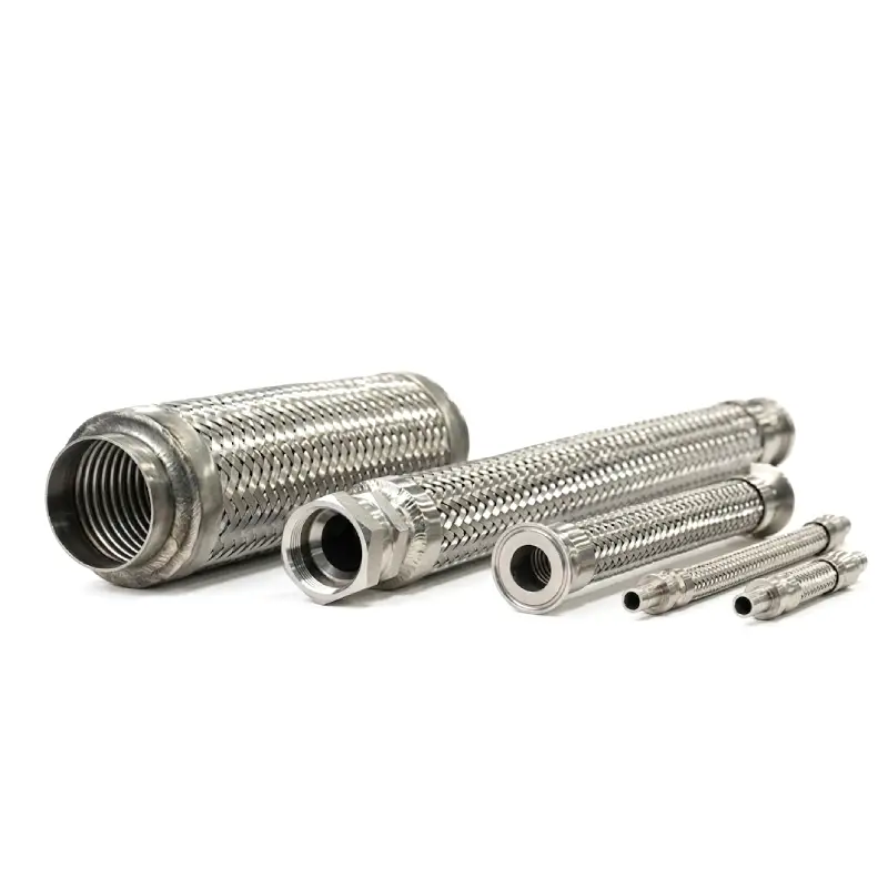 flexible metal braided hydraulic hoses