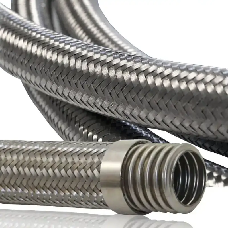 flexible wire reinforced hydraulic hoses