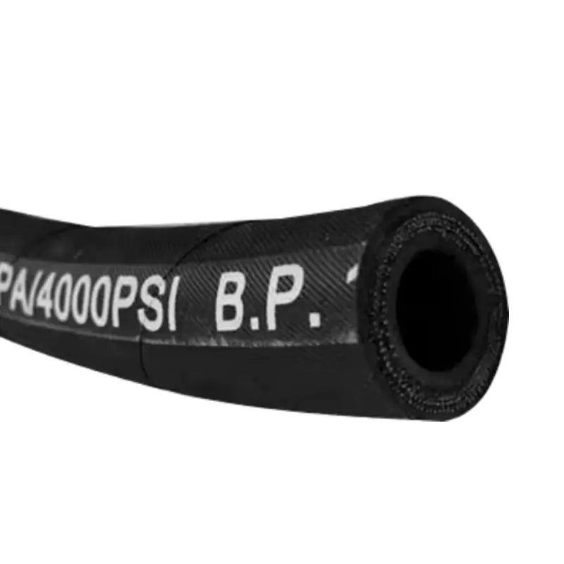 black 4000psi hydraulic hoses