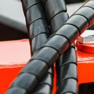how to install hydraulic hose wraps