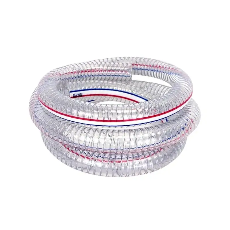wire braided transparent hose pipe