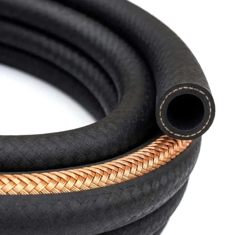 2 wire reinforced hydraulic hoses