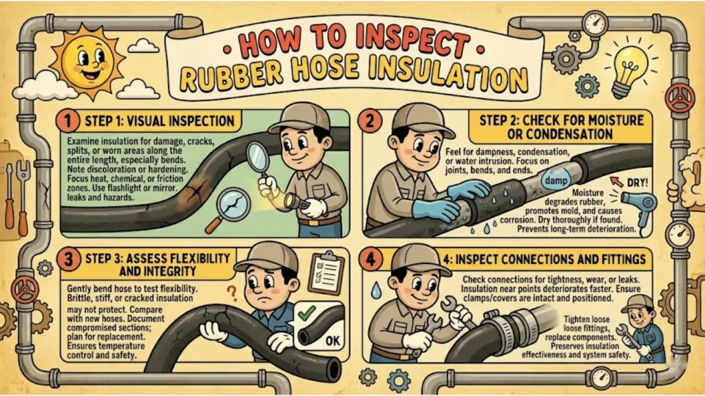 how to inspect rubber hose insulation