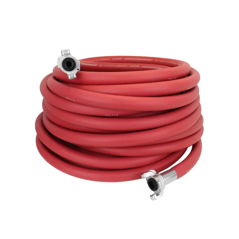 red jackhammer hydraulic hose