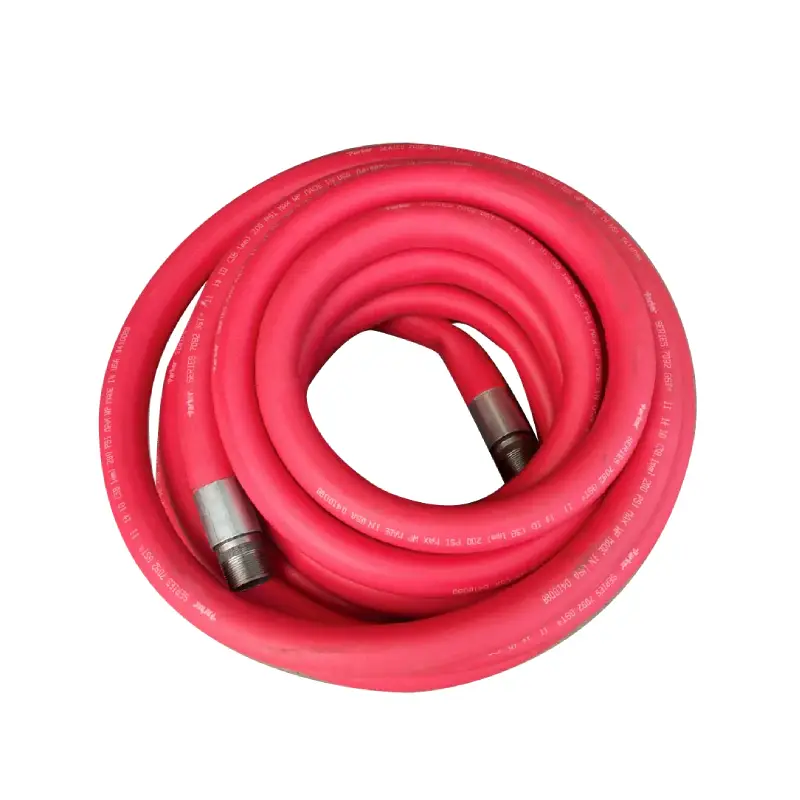 red rubber hydraulic hose