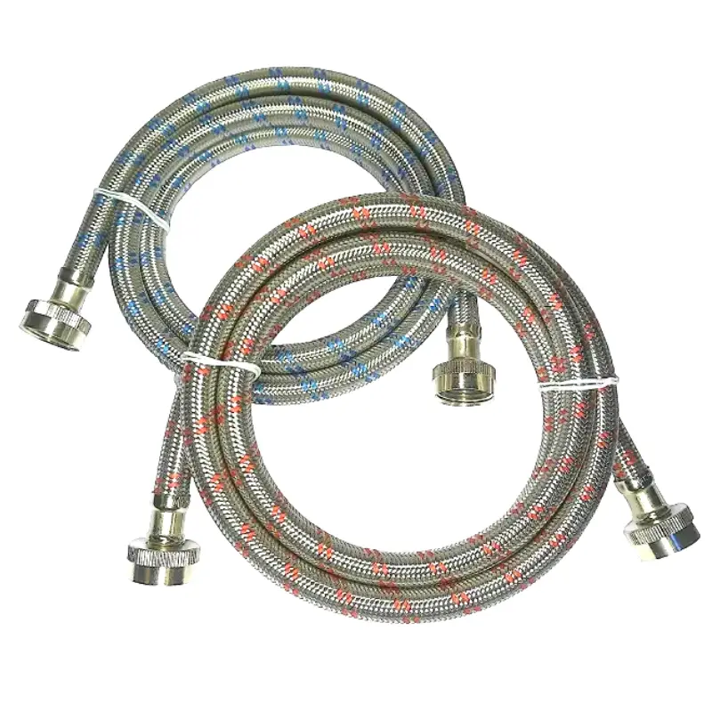 the washer braided stainless steel hoses